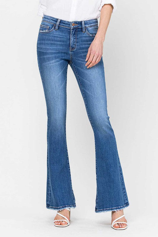 VERVET MID RISE FLARE JEANS KENDALL