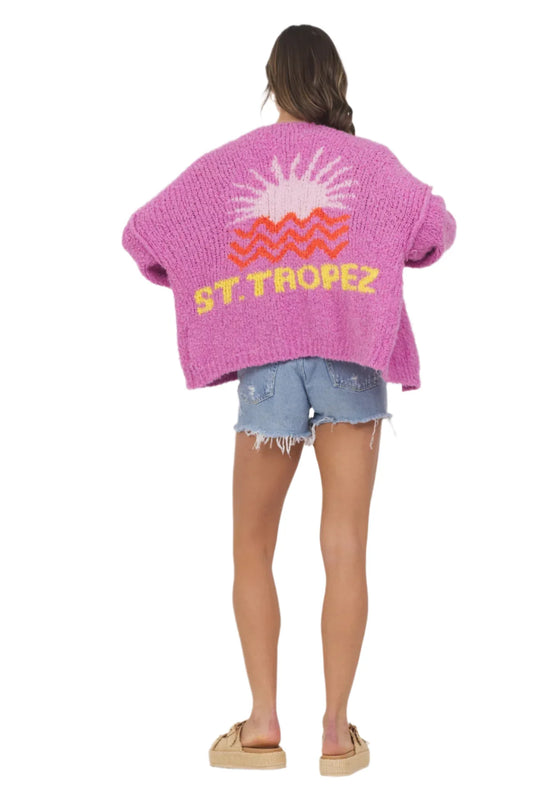 VINTAGE HAVANA FUCHSIA ST TROPEZ CARDIGAN FINAL SALE