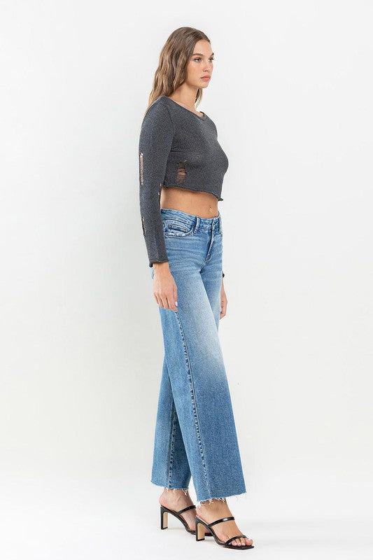 VERVET MID RISE WIDE LEG JEAN VIVIENNE