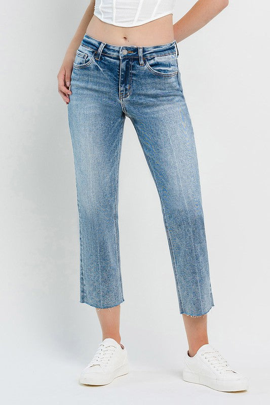 VERVET HIGH RISE STRAIGHT JEAN ROWAN