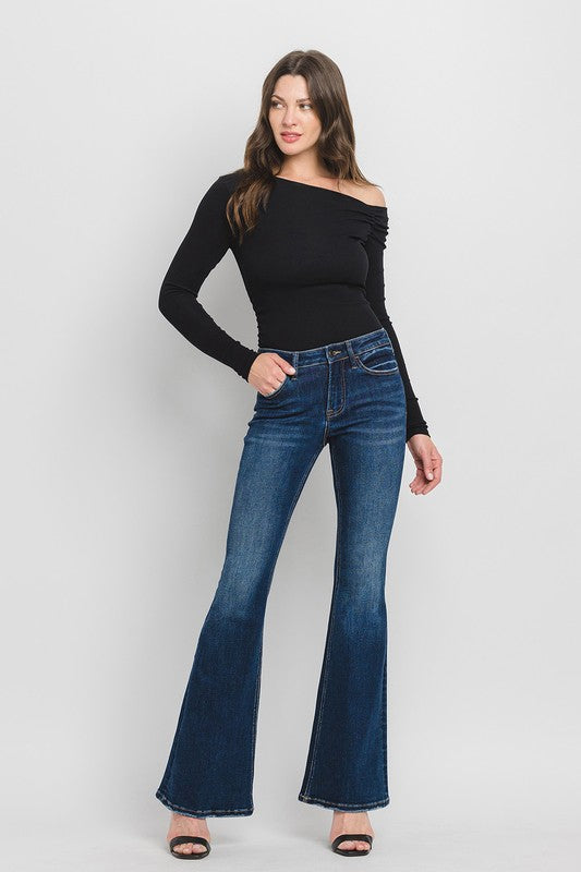LOVERVET MID RISE SUPER FLARE JEANS TATE