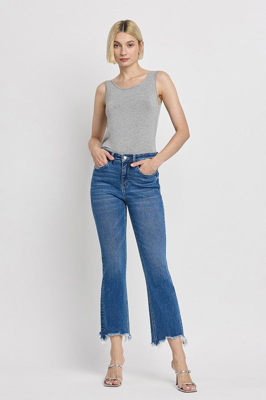 FLYING MONKEY HIGH RISE KICK FLARE JEANS GIA
