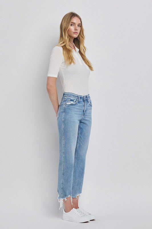 VERVET HIGH RISE REGULAR STRAIGHT JEANS FRANCESCA