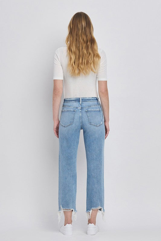 VERVET HIGH RISE REGULAR STRAIGHT JEANS FRANCESCA