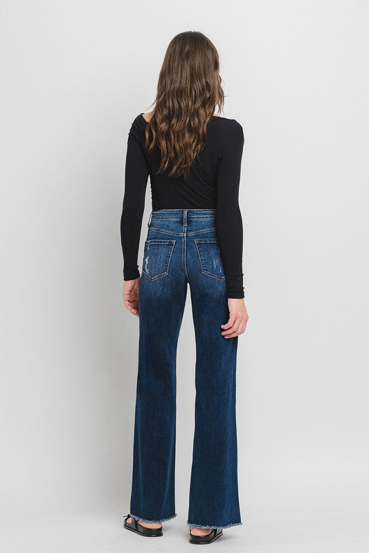 FLYING MONKEY HIGH RISE WIDE LEG JEANS OLIVIA