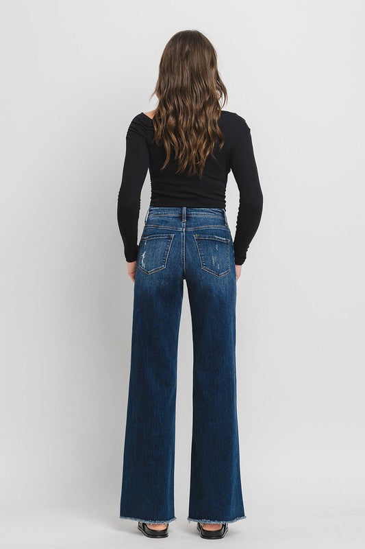 FLYING MONKEY HIGH RISE WIDE LEG JEANS OLIVIA