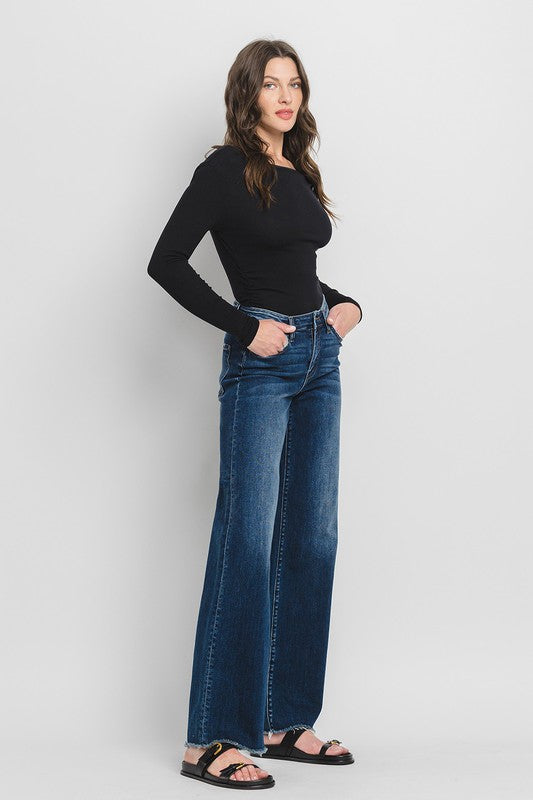 FLYING MONKEY HIGH RISE WIDE LEG JEANS OLIVIA