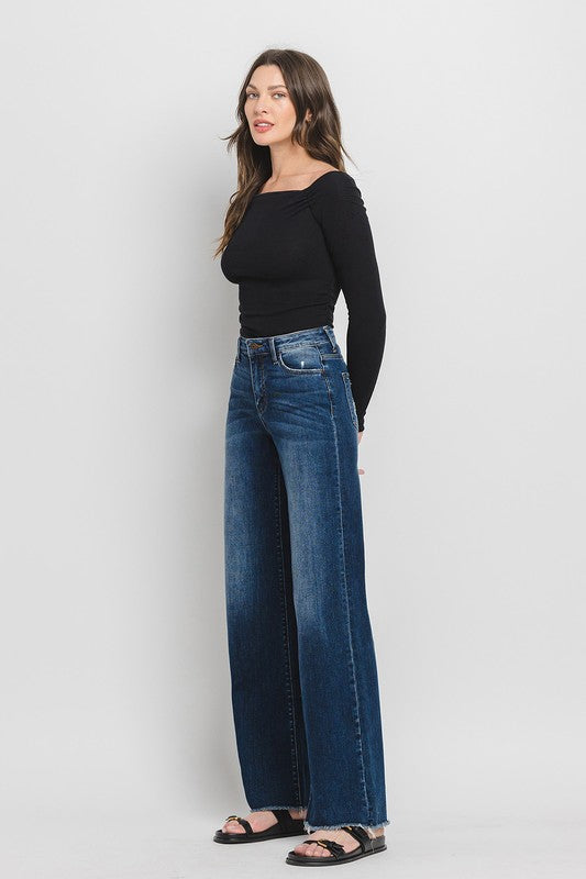 FLYING MONKEY HIGH RISE WIDE LEG JEANS OLIVIA