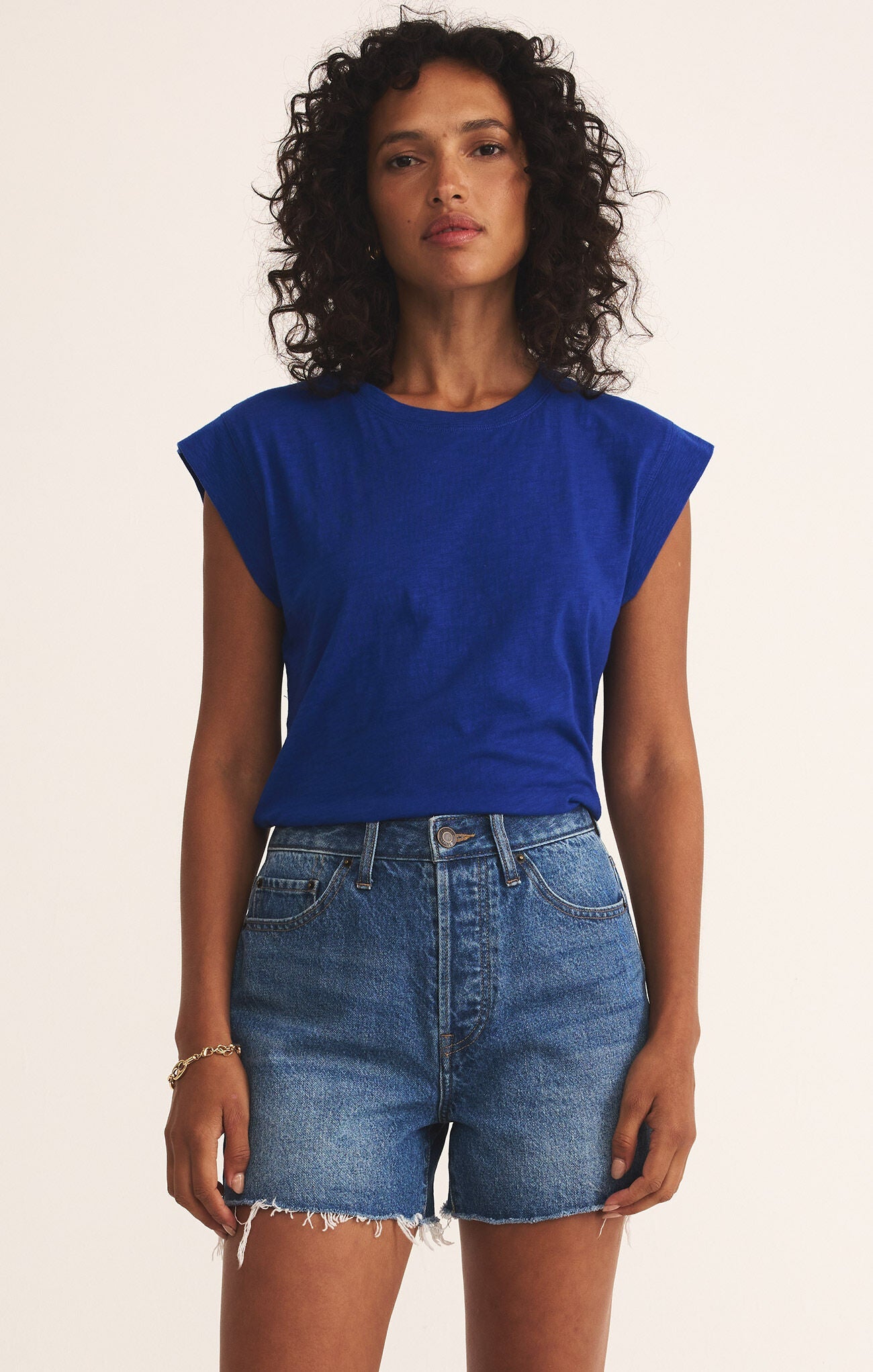 Z SUPPLY CAMINO TOP OCEANSIDE BLUE