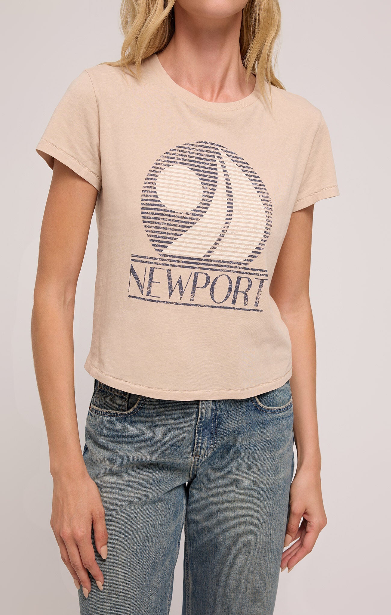 Z SUPPLY NEWPORT TOURIST TEE PARCHMENT
