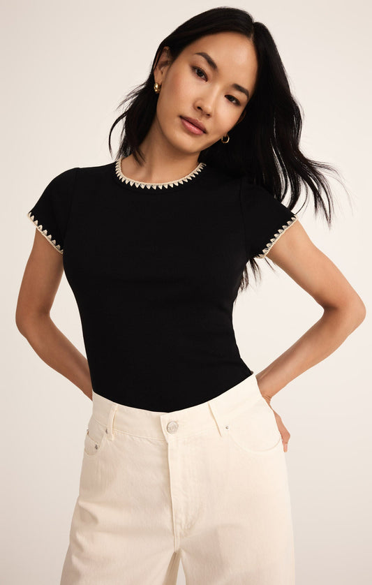 Z SUPPLY CASSIS WHIPSTITCH RIB TEE