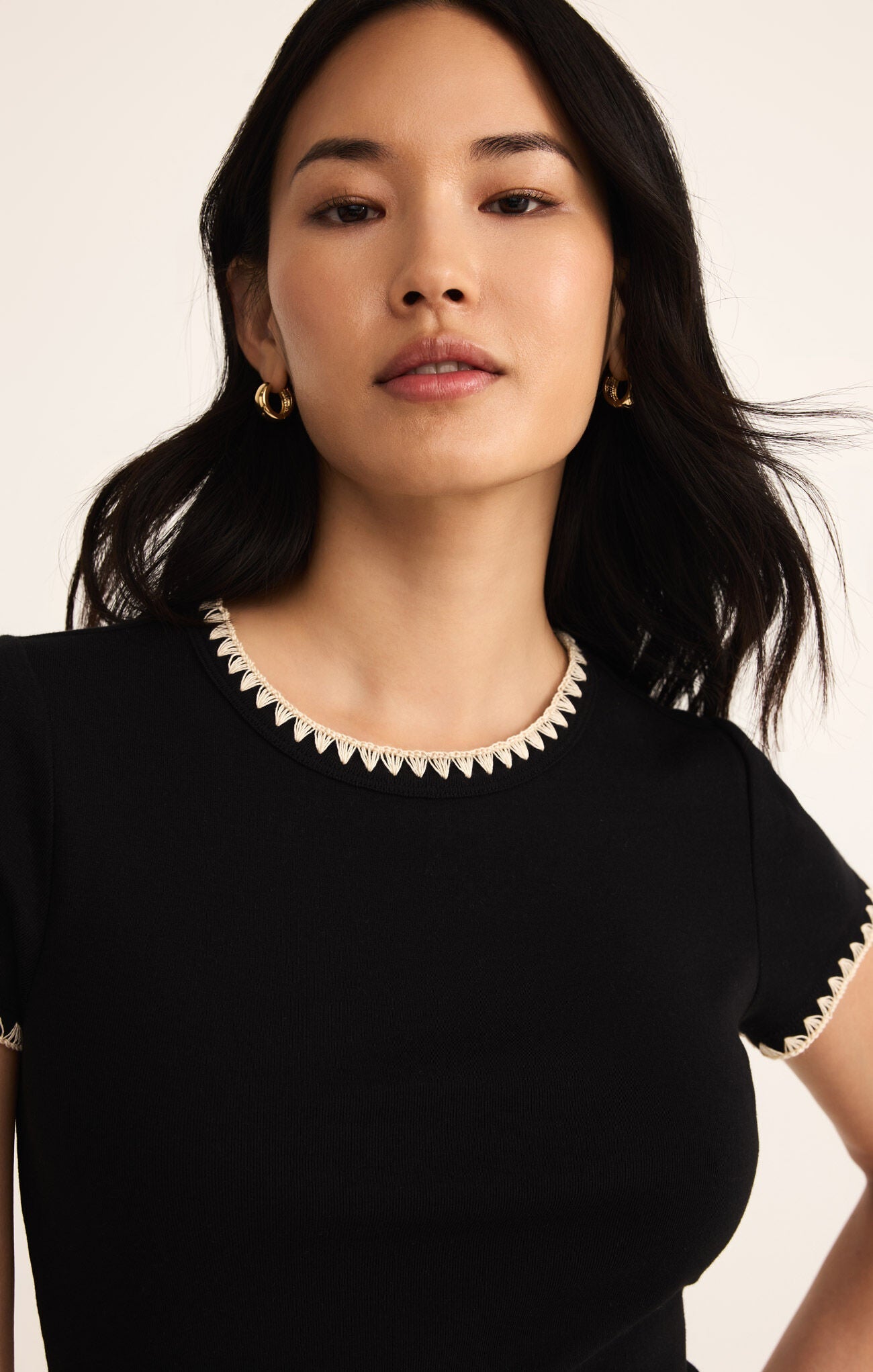 Z SUPPLY CASSIS WHIPSTITCH RIB TEE