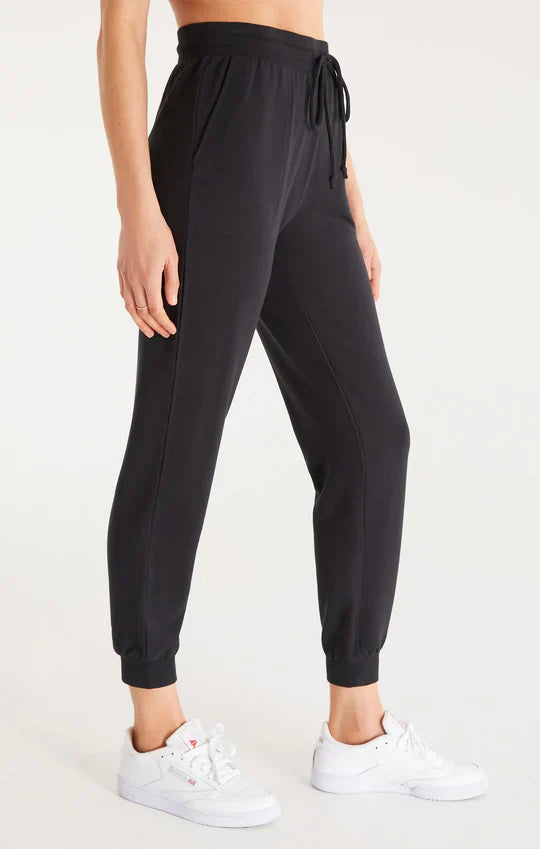 Z SUPPLY BLACK EASY FLEECE JOGGERS