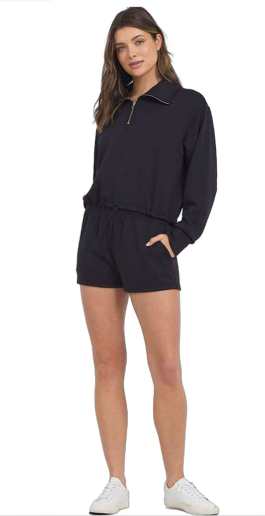 VINTAGE HAVANA BLACK CLOUD FLEECE QUARTER ZIP