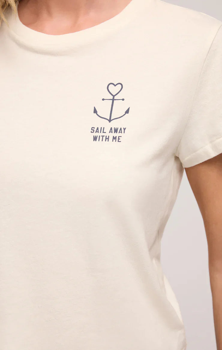 Z SUPPLY ANCHOR GRAPHIC TEE - SAIL AWAY WITH ME FINAL SALE