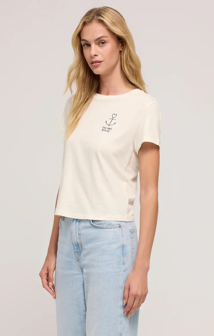 Z SUPPLY ANCHOR GRAPHIC TEE - SAIL AWAY WITH ME FINAL SALE