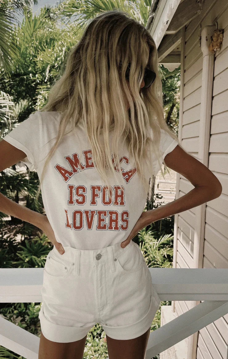 Z SUPPLY AMERICA IS FOR LOVERS TOURIST TEE FINAL SALE