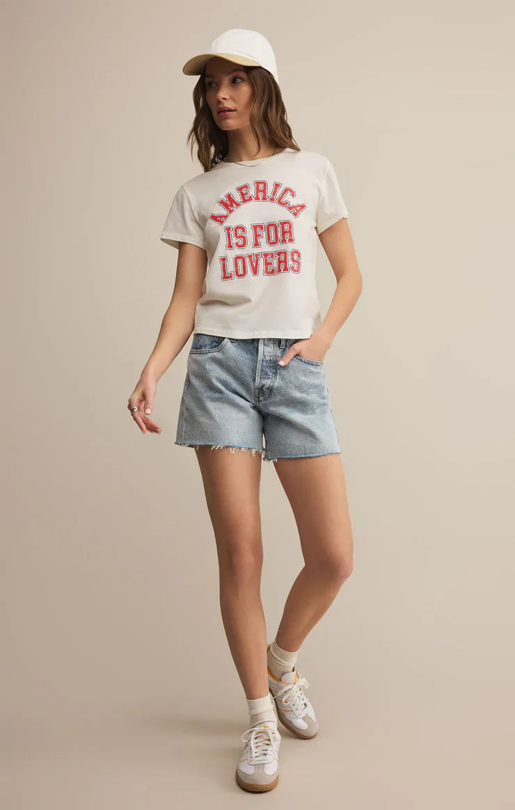 Z SUPPLY AMERICA IS FOR LOVERS TOURIST TEE FINAL SALE