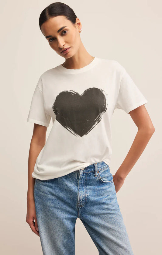 Z SUPPLY LOVE BOYFRIEND TEE SEA SALT