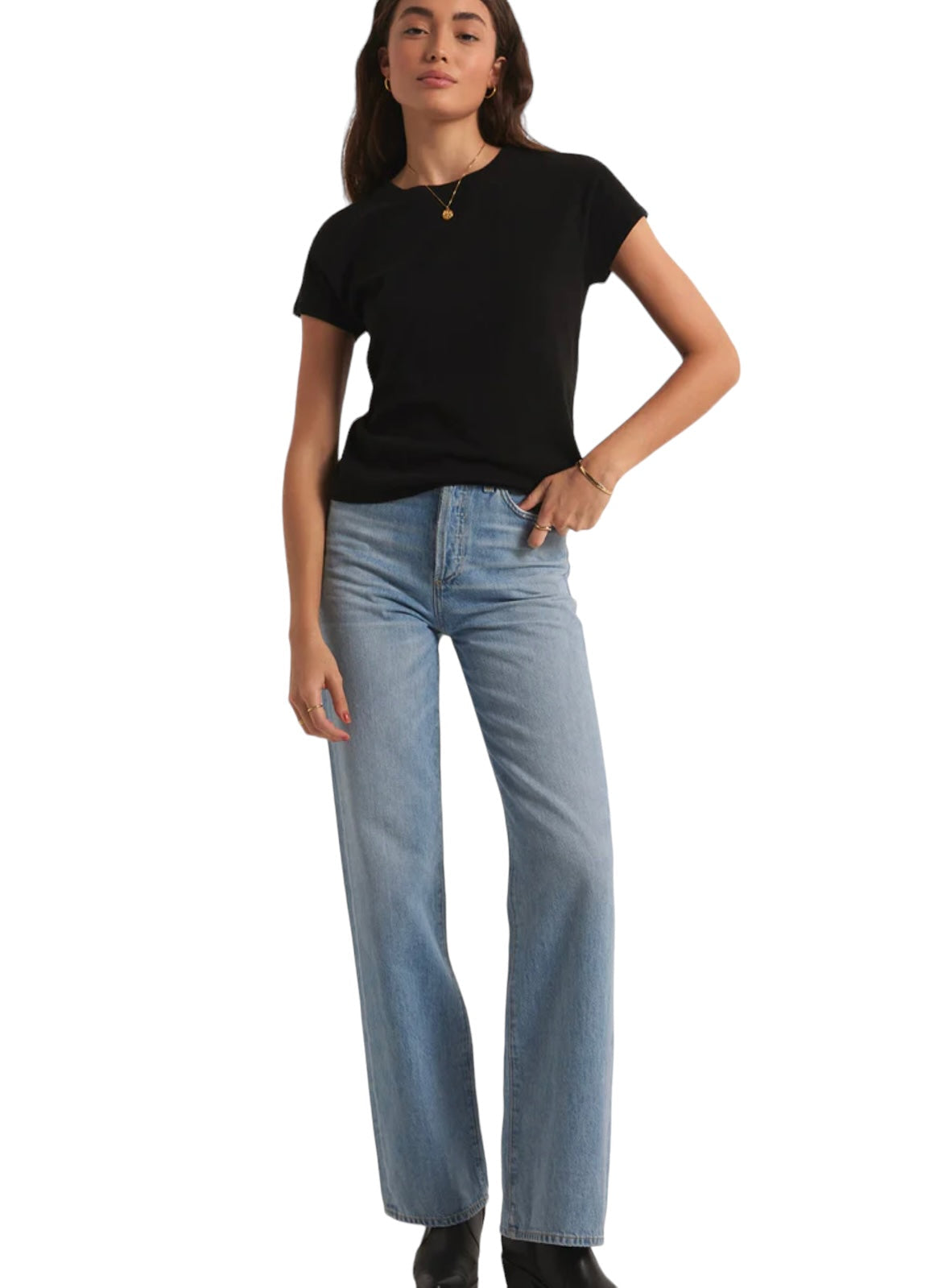 Z SUPPLY MODERN SLUB TEE BLACK