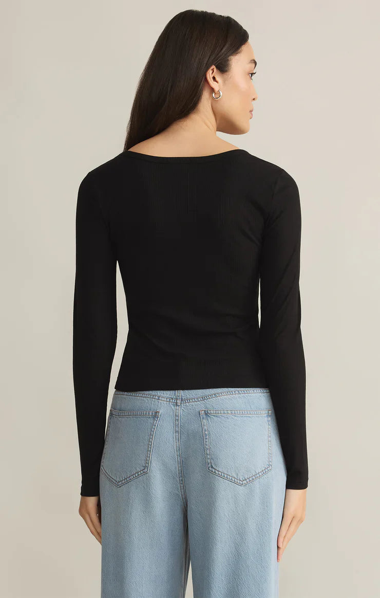 Z SUPPLY INFINITY FITTED TOP BLACK