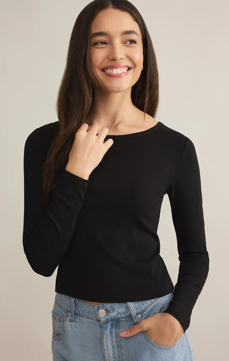 Z SUPPLY INFINITY FITTED TOP BLACK