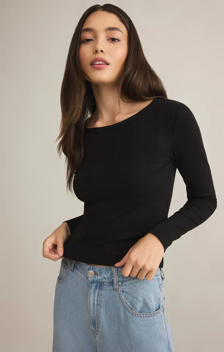 Z SUPPLY INFINITY FITTED TOP BLACK