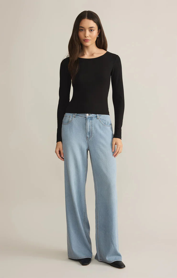 Z SUPPLY INFINITY FITTED TOP BLACK