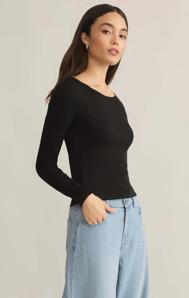 Z SUPPLY INFINITY FITTED TOP BLACK