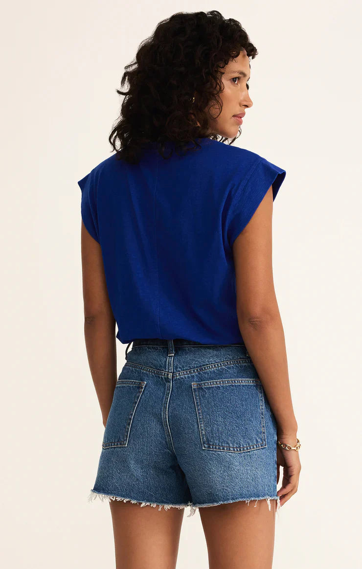 Z SUPPLY CAMINO TOP OCEANSIDE BLUE