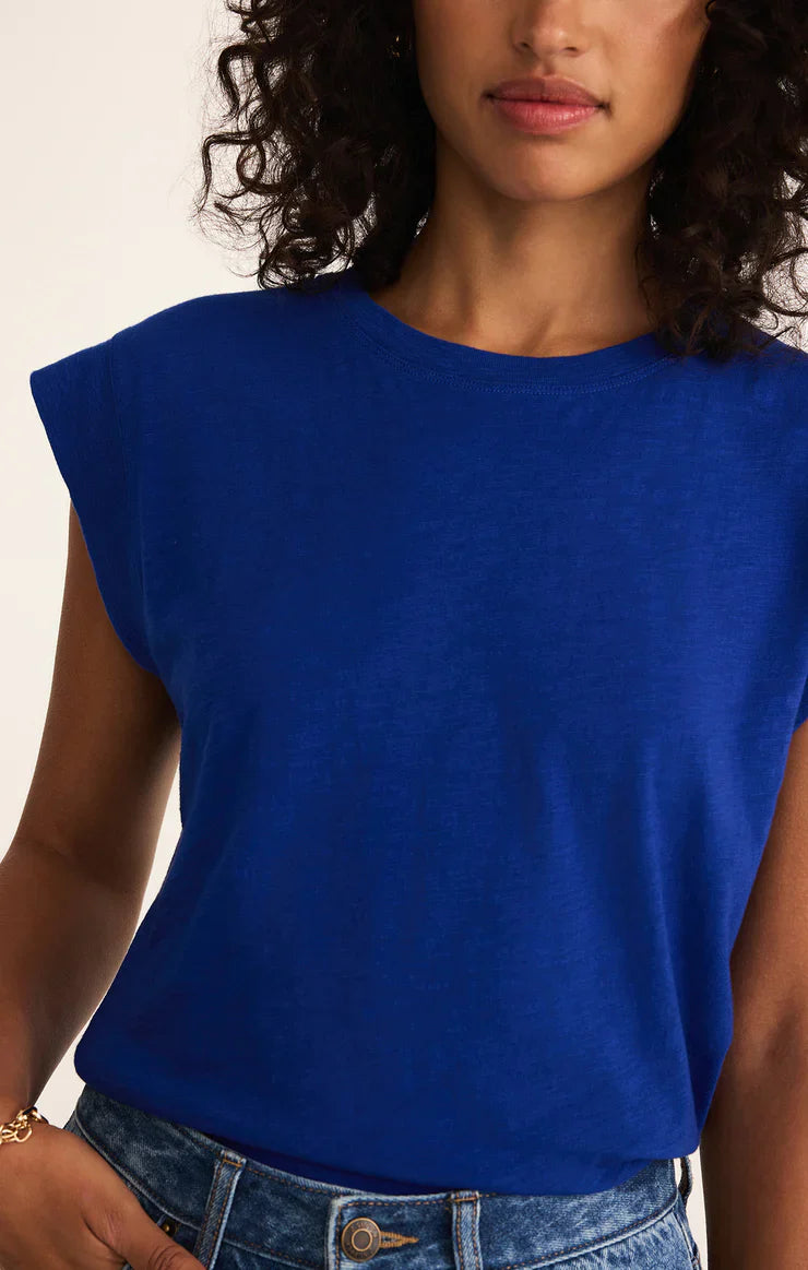 Z SUPPLY CAMINO TOP OCEANSIDE BLUE