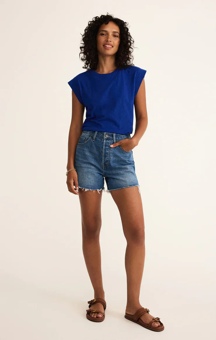 Z SUPPLY CAMINO TOP OCEANSIDE BLUE