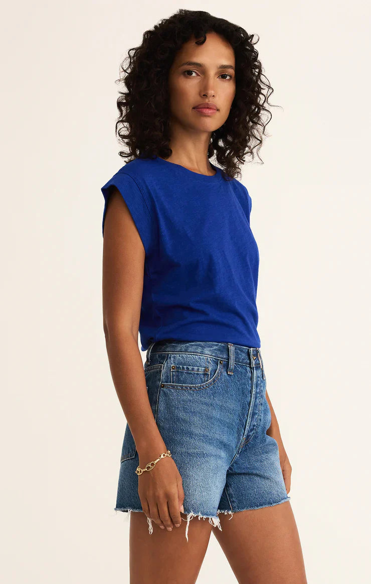 Z SUPPLY CAMINO TOP OCEANSIDE BLUE