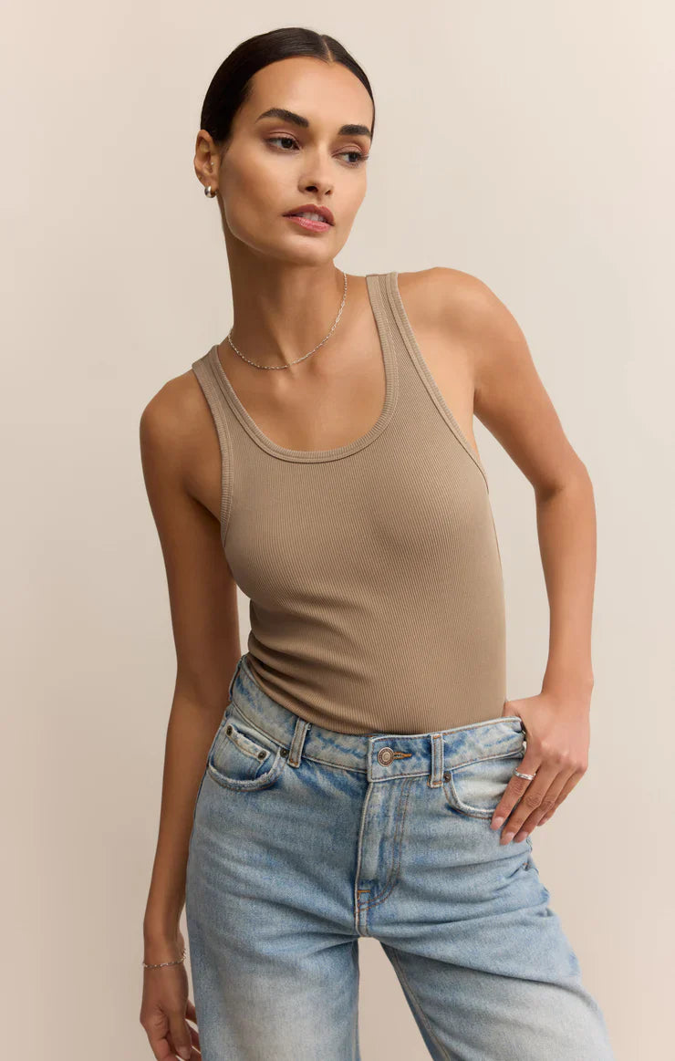 Z SUPPLY CLASSIC SCOOP RIB TANK DESERT TAN