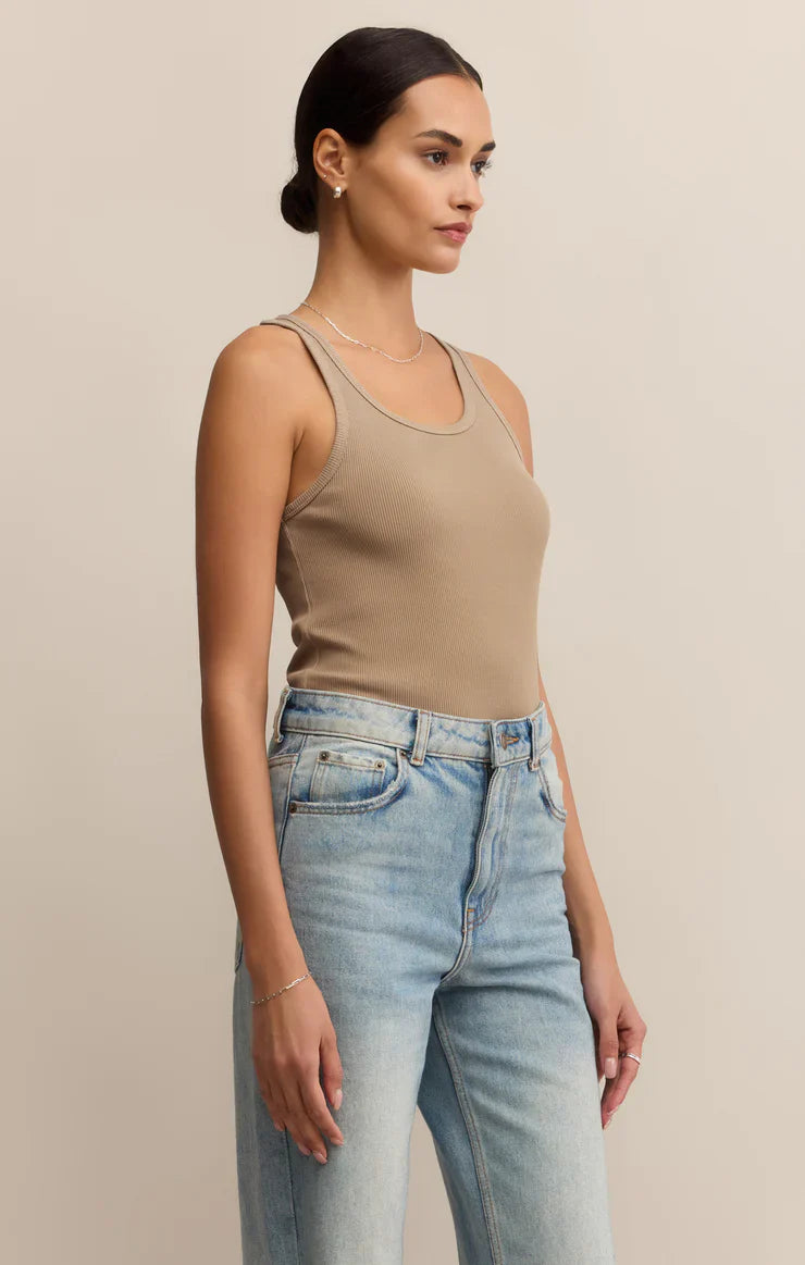 Z SUPPLY CLASSIC SCOOP RIB TANK DESERT TAN