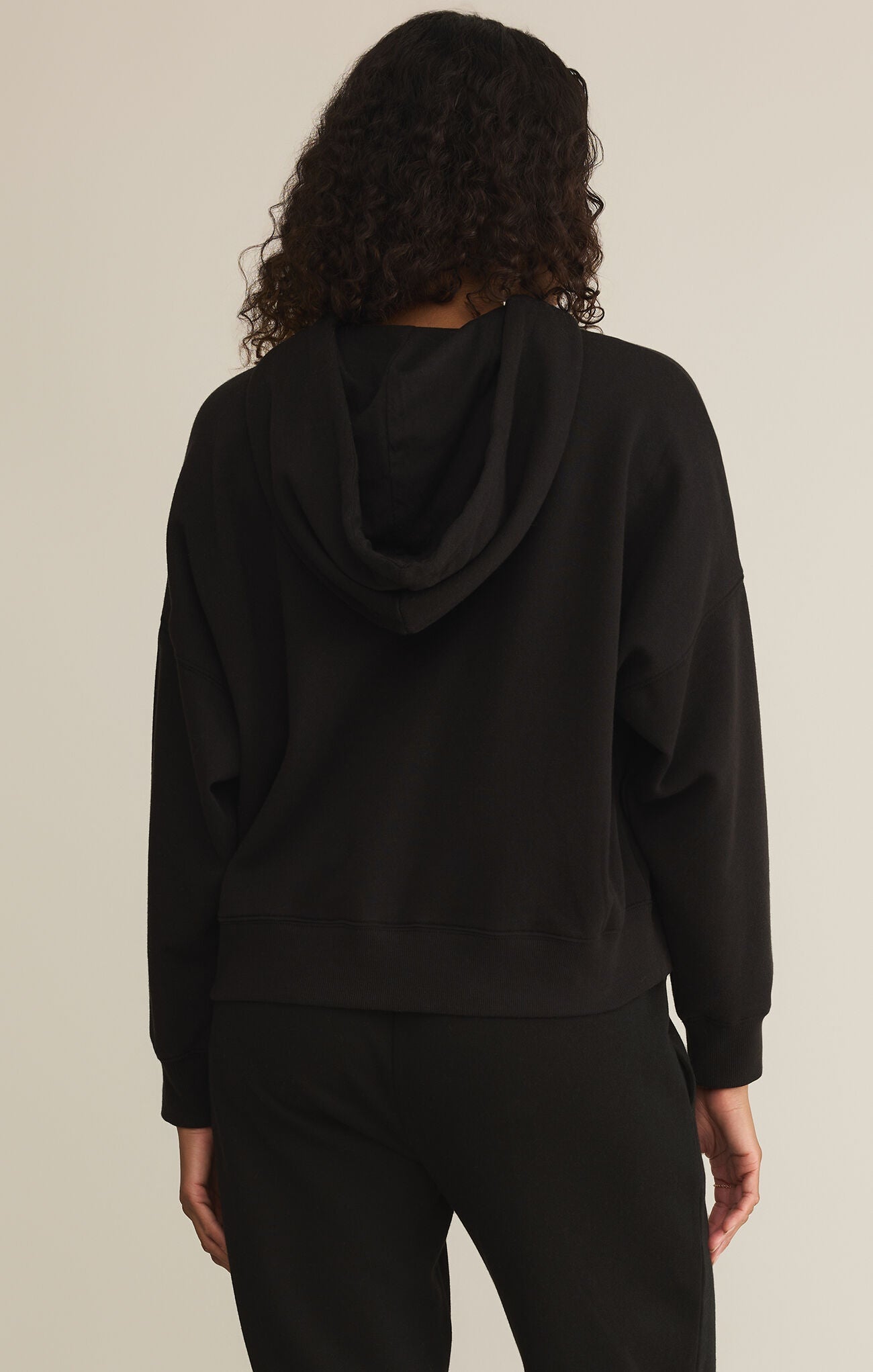 Z SUPPLY INFIELD HOODIE BLACK