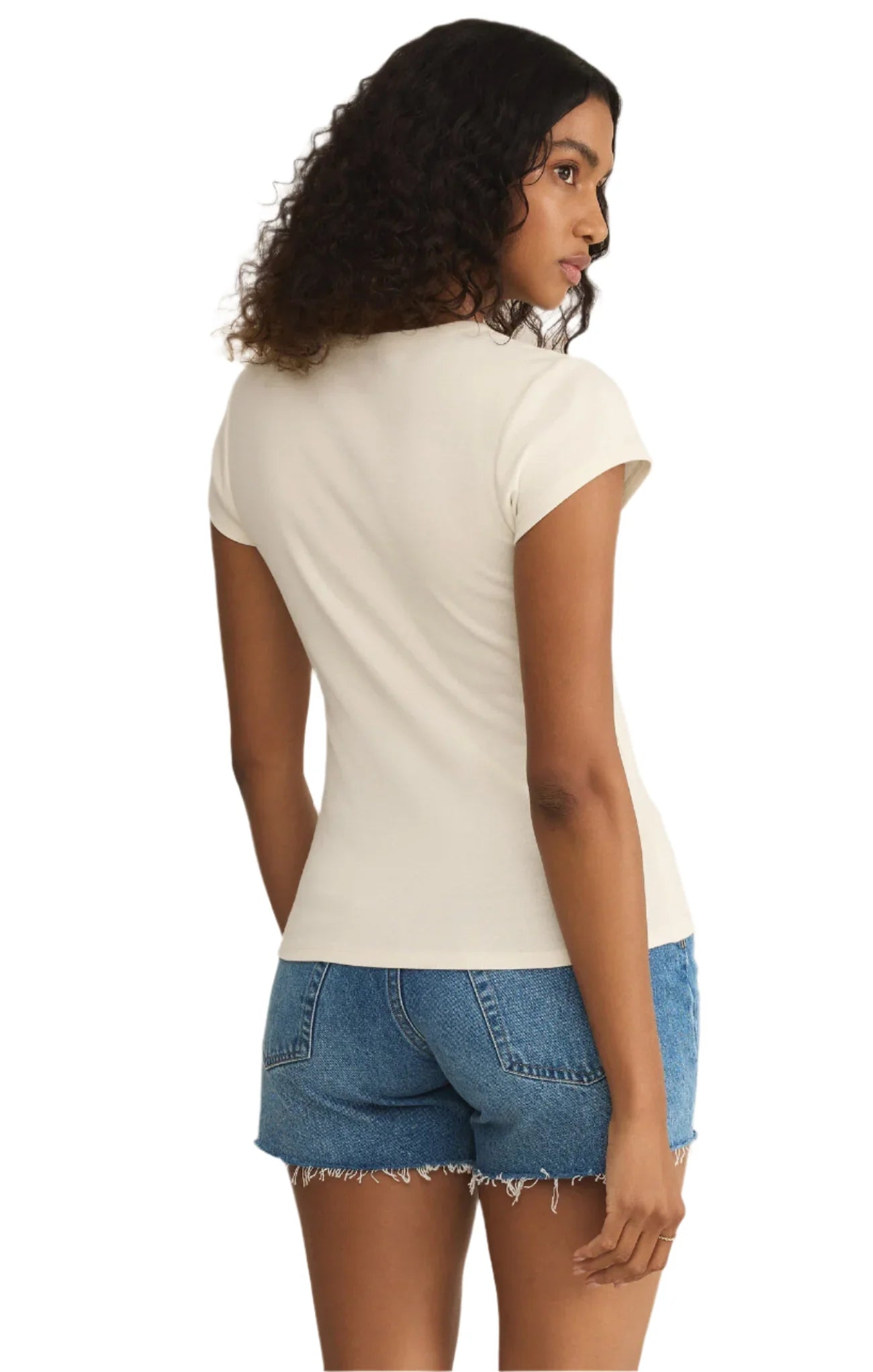 Z SUPPLY GRAPHIC COCO FRIO CHEEKY TEE SEA SALT FINAL SALE