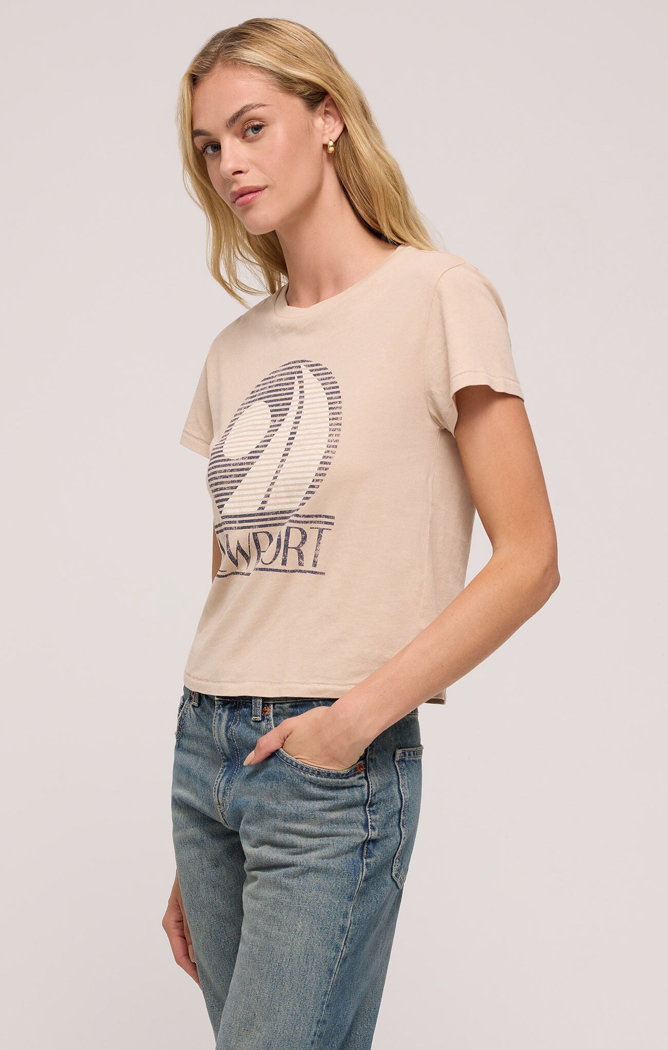 Z SUPPLY NEWPORT TOURIST TEE PARCHMENT