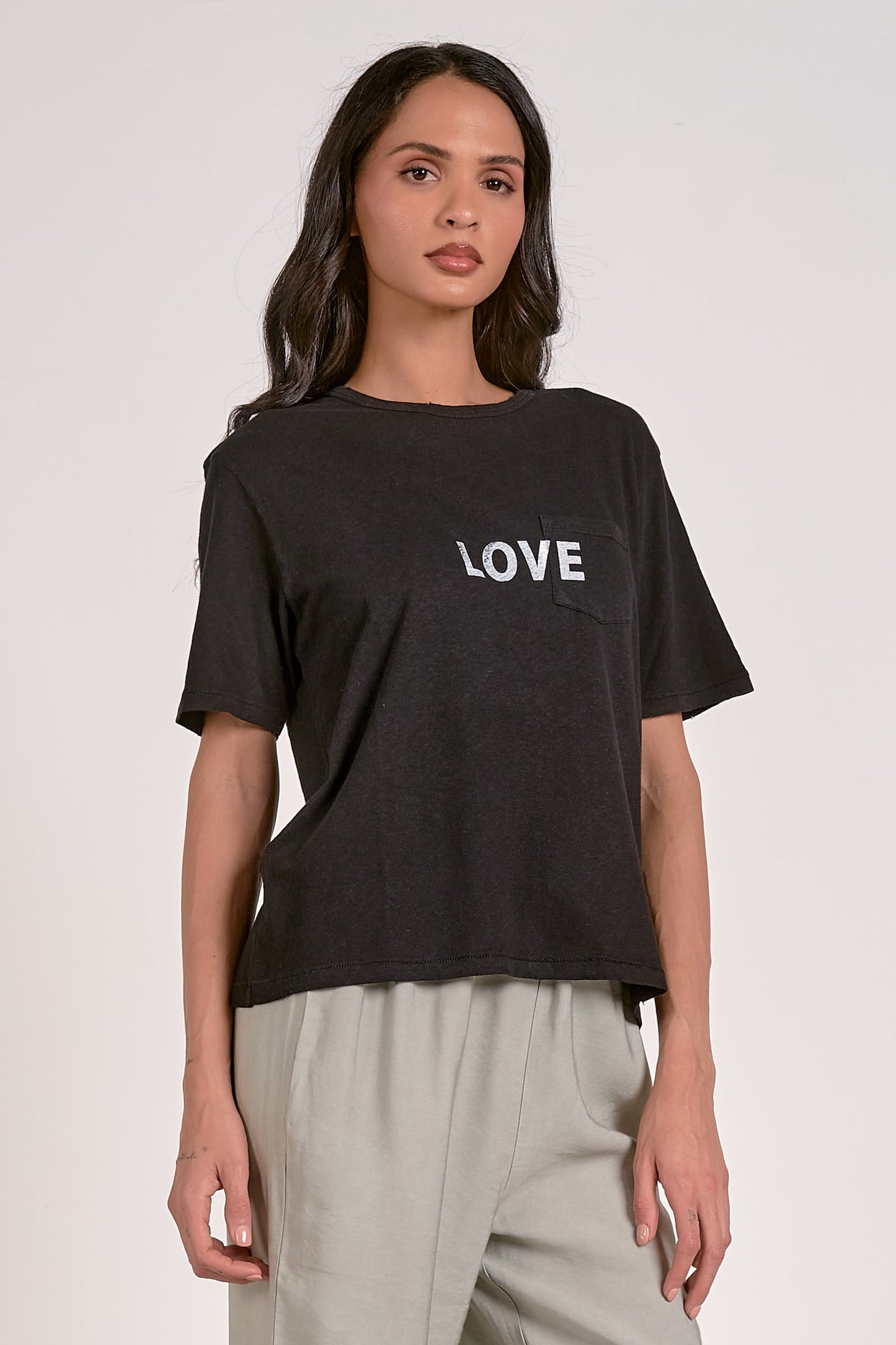 ELAN BLACK LOVE GRAPHIC TEE
