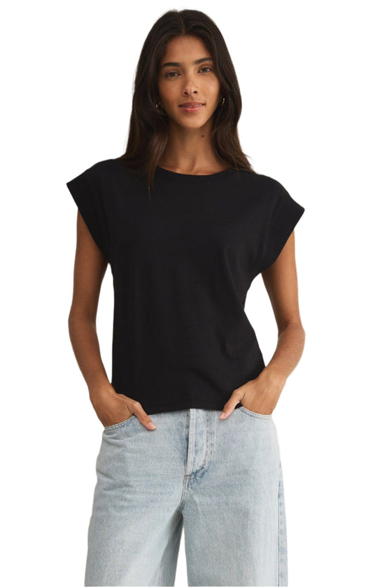 Z SUPPLY CAMINO TEE BLACK