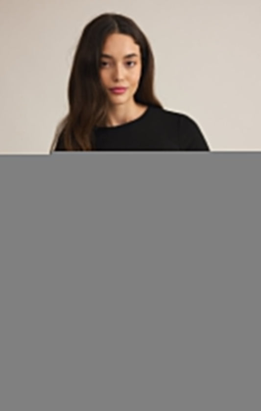 Z SUPPLY SECOND SKIN CREW TOP BLACK