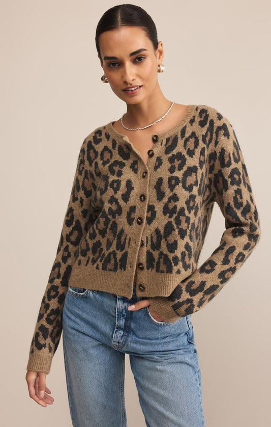 Z SUPPLY WILD OUTLOOK LEOPARD CARDIGAN
