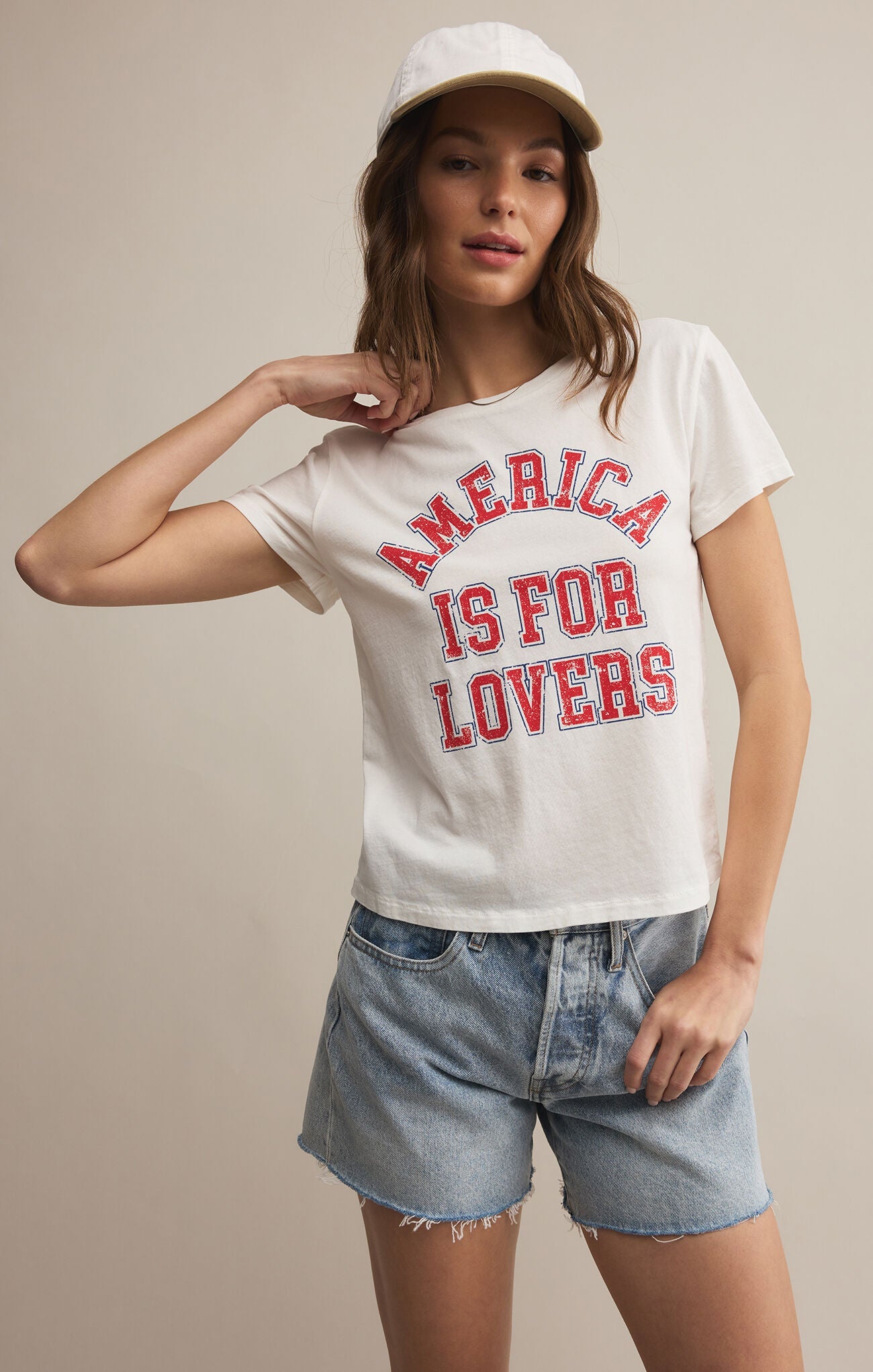 Z SUPPLY AMERICA IS FOR LOVERS TOURIST TEE FINAL SALE