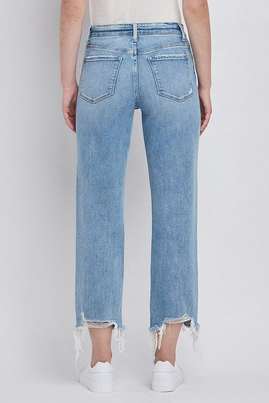 VERVET HIGH RISE REGULAR STRAIGHT JEANS FRANCESCA