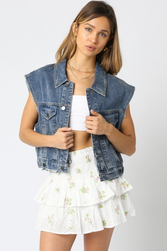 KENNA WHITE PINK FLORAL SKIRT