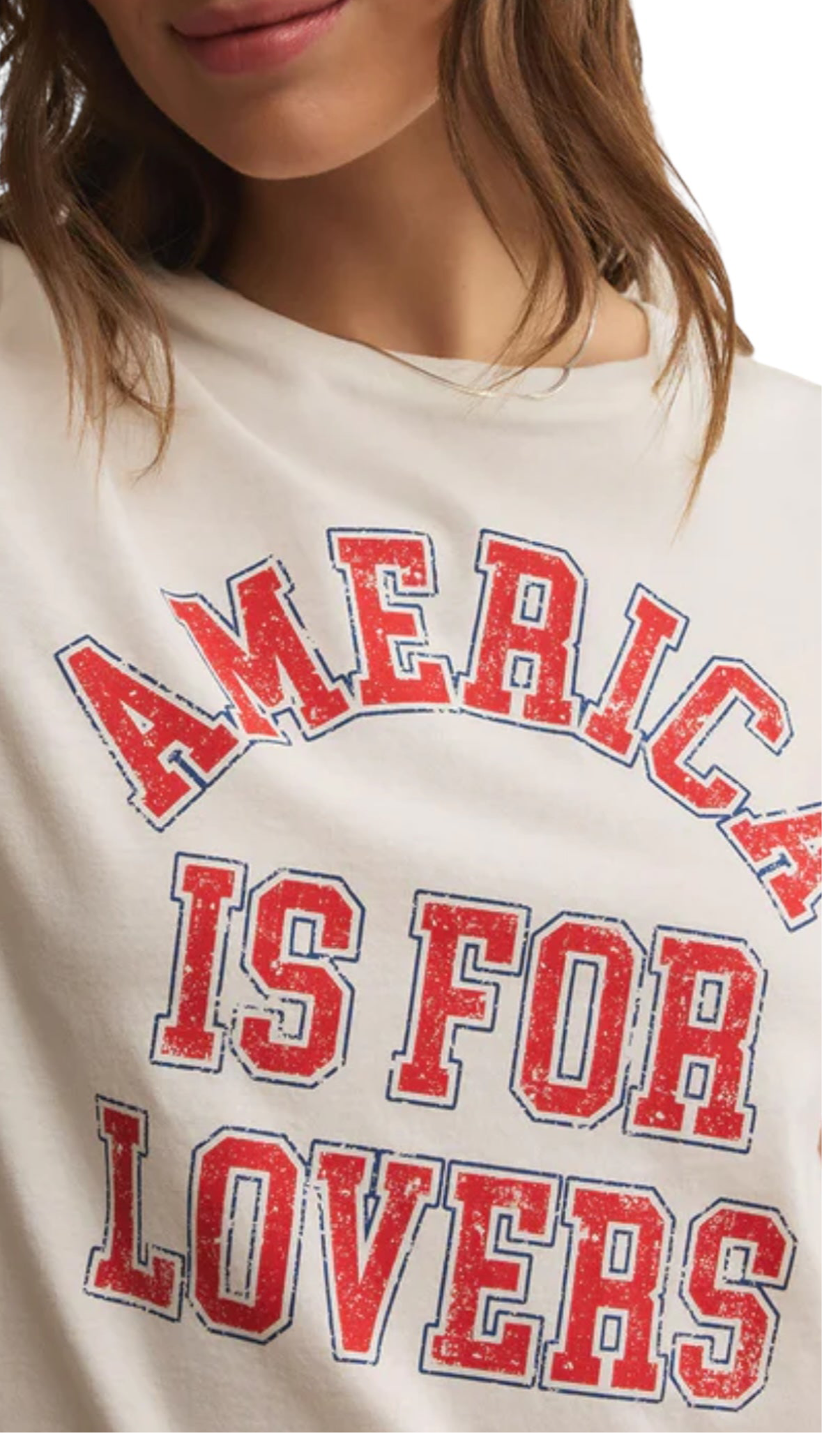 Z SUPPLY AMERICA IS FOR LOVERS TOURIST TEE FINAL SALE