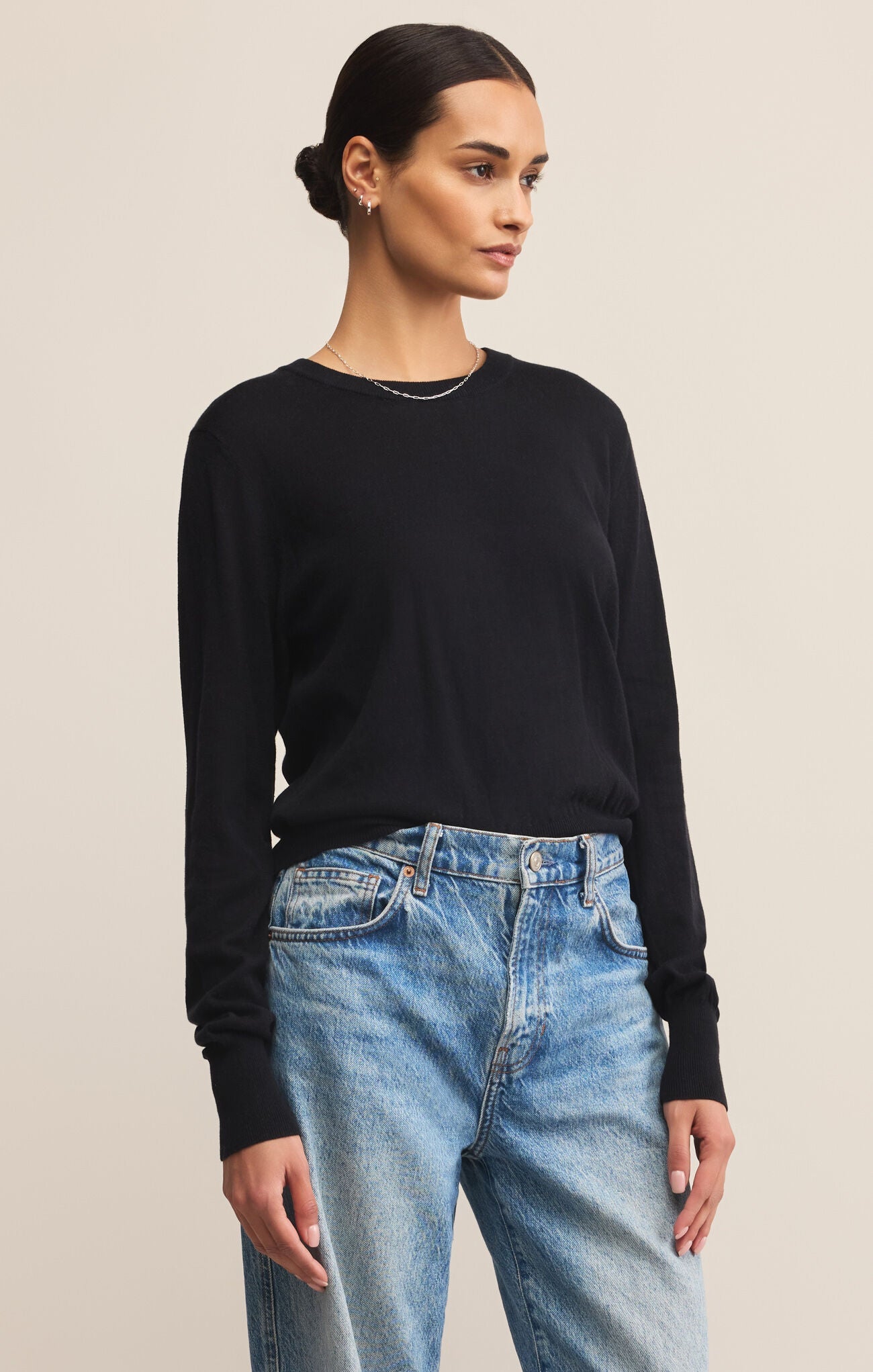 Z SUPPLY THE PERFECT LAYER SWEATER BLACK