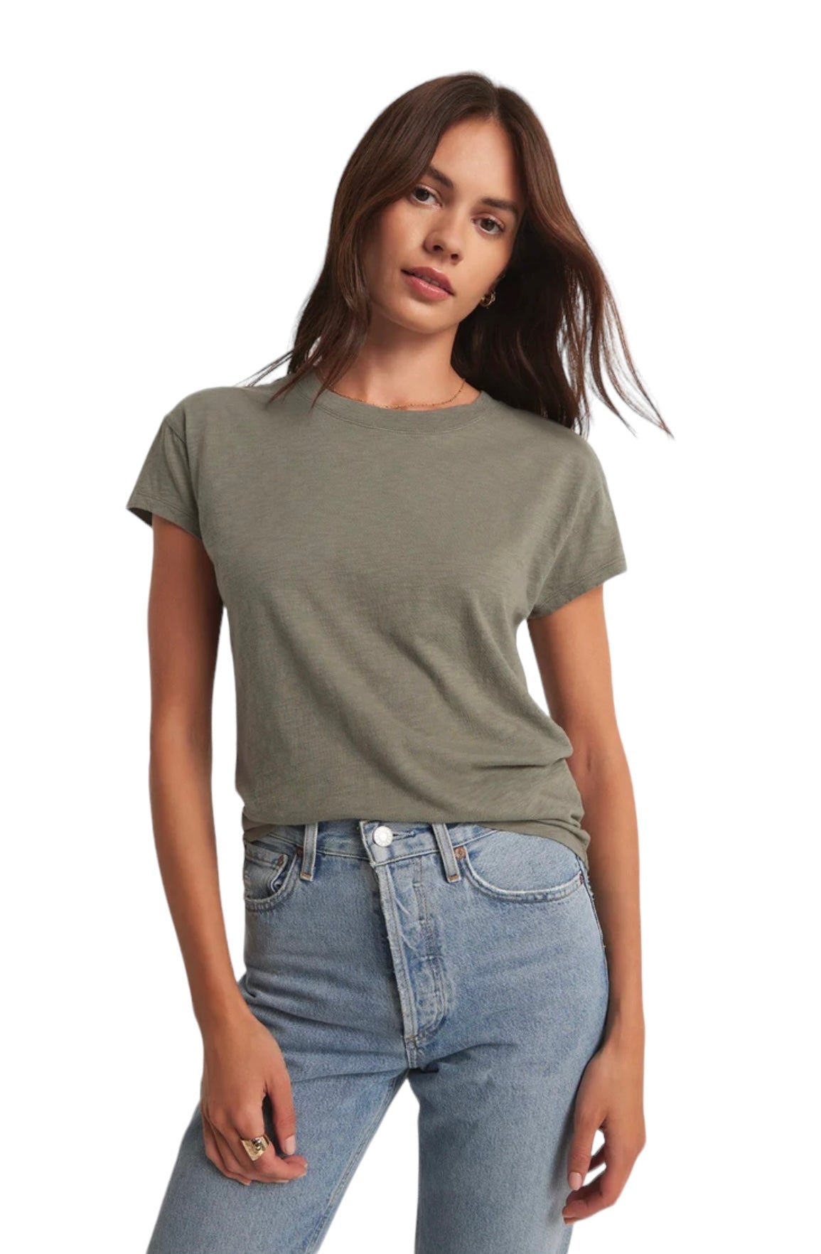 Z SUPPLY MODERN SLUB TEE EVERGREEN