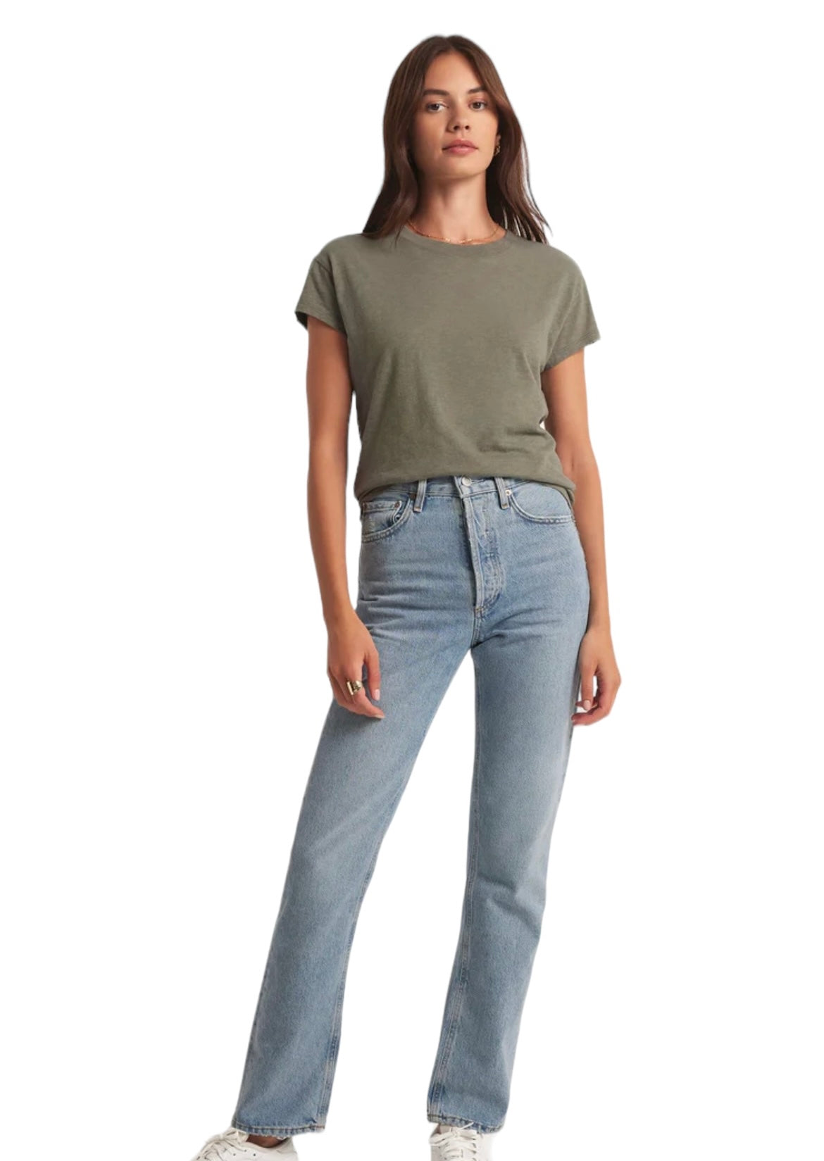 Z SUPPLY MODERN SLUB TEE EVERGREEN