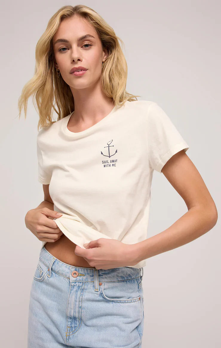 Z SUPPLY ANCHOR GRAPHIC TEE - SAIL AWAY WITH ME FINAL SALE